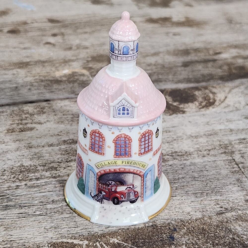 Vintage 1993 Lenox Country Village Firehouse Bell New Fine Porcelain
